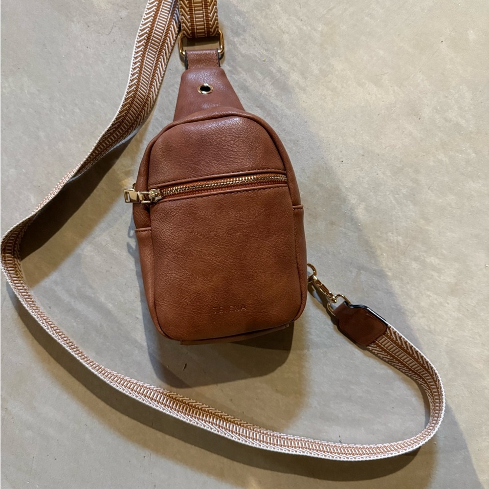 Brown Leather Crossbody Bag